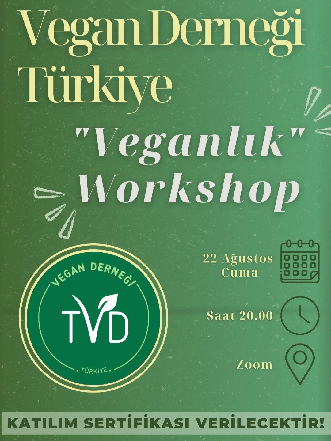 Vegan Derneği Türkiye ile Veganlık Workshop